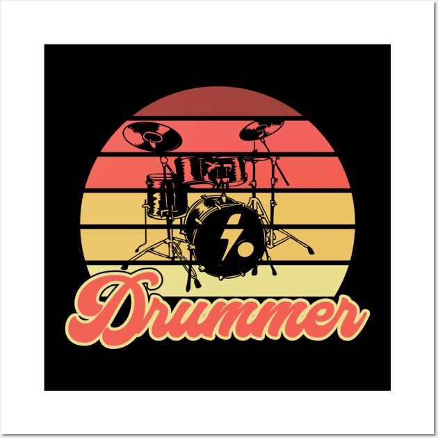 Drummer Wall Art by maxcode